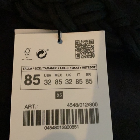 🌹NWT. Zara Black Braided Belt with Rectangular Metal Piece. - Picture 6 of 8